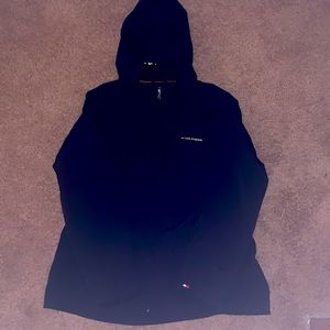 Hilfiger jacket new condition Hilfiger lettering is on collar in bold white.